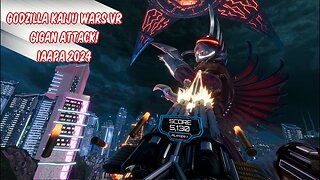 Fending Off The Gigan Attack In Godzilla Kaiju Wars VR (Raw Thrills)