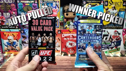 UFC 276 Competitor AUTO Pulled from a Donruss 2022 Value Pack | 2021 Contenders Football Pack Winner