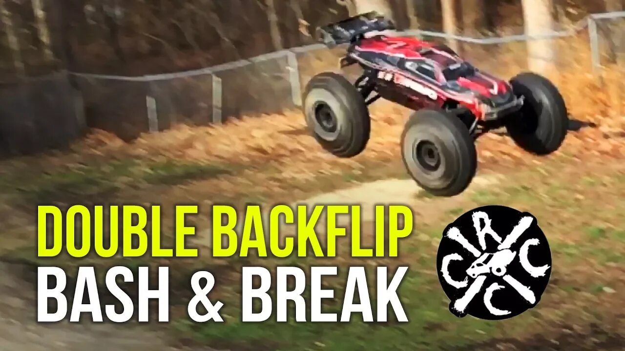 Traxxas E-Revo 6s, Double Backflip, Bash...and...Break