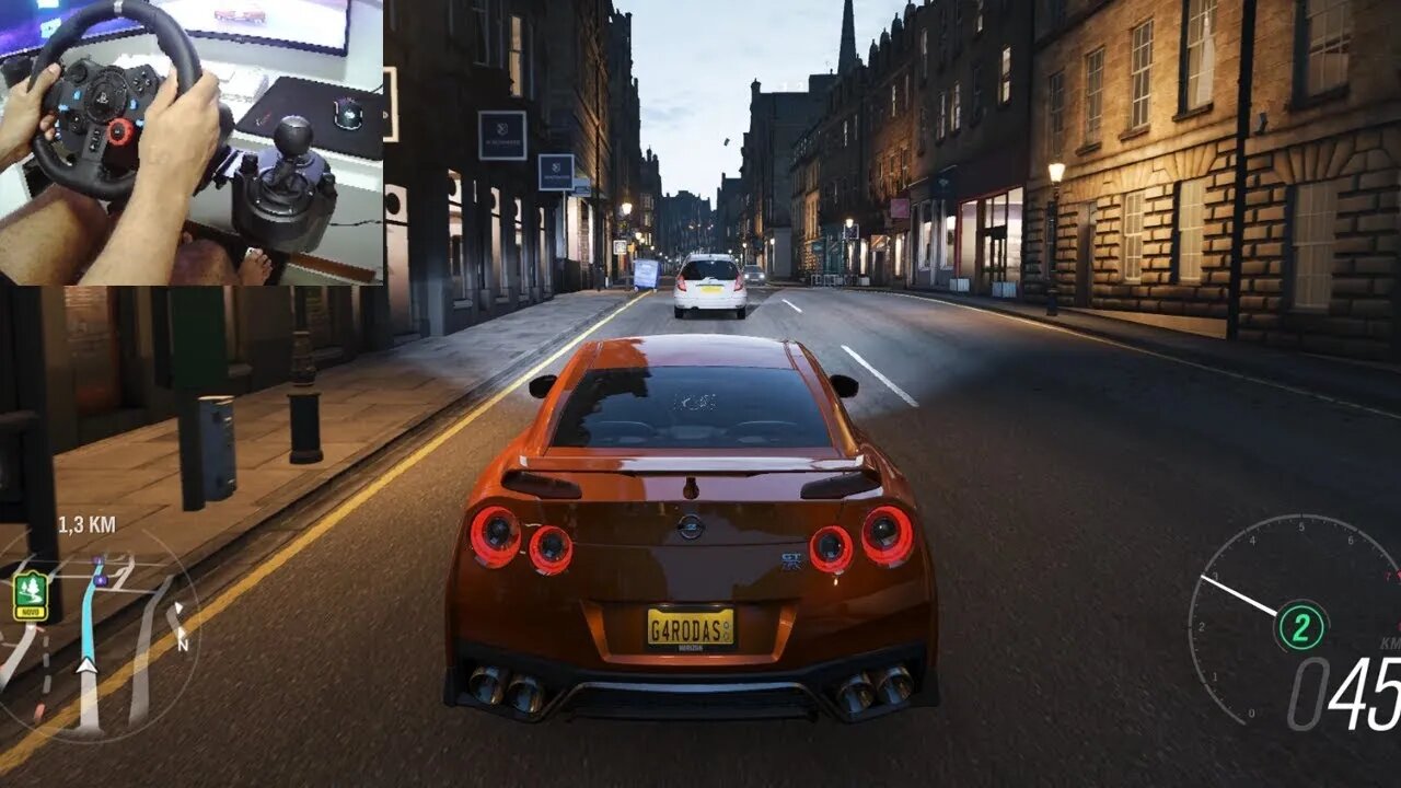 NISSAN GT R Forza Horizon 4 Logitech g29 gameplay