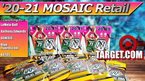 2020-21 Mosaic Basketball Blasters and Cello Packs! Retail Score From Target Hunting for Genesis!