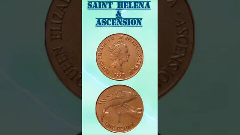 Saint Helena and Ascension 1 Penny 1997.#shorts #education #coinnotesz