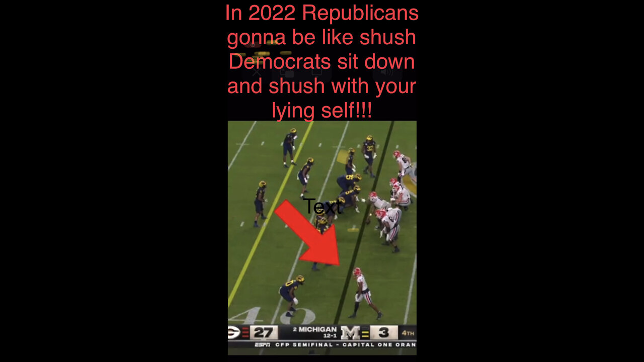 In 2022 Republicans gonna be like just shush Democrats sit down & shush with your lying self