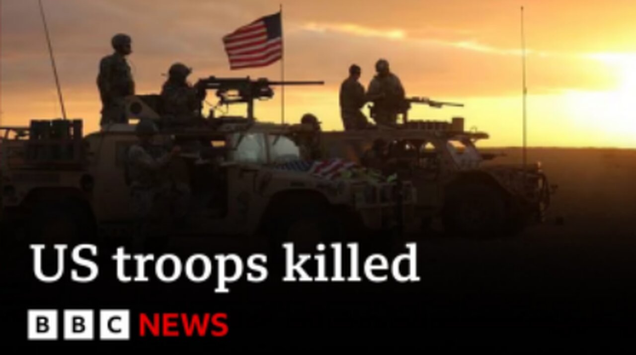 US troops killed and dozens injured in drone attack on Syria-Jordan border | BBC News