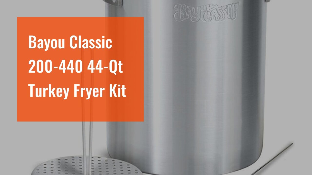 Bayou Classic 200-440 44-Qt Turkey Fryer Kit