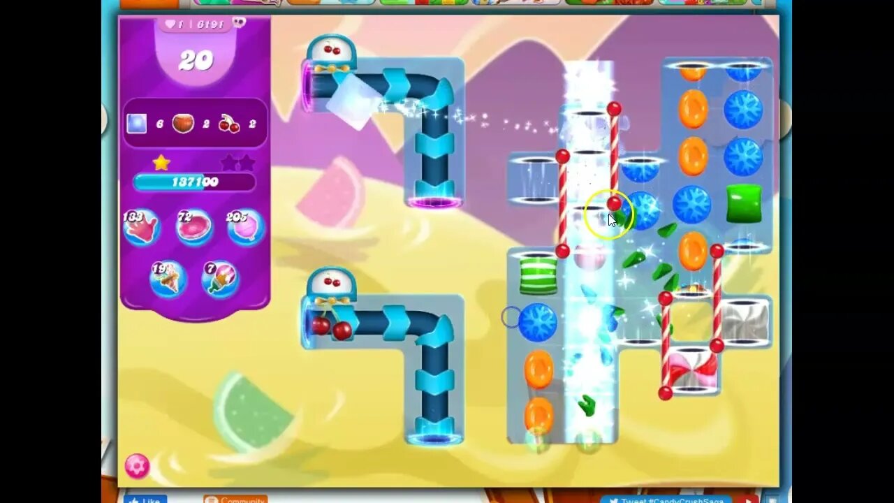 Candy Crush Level 6191 Talkthrough, 29 Moves 0 Boosters