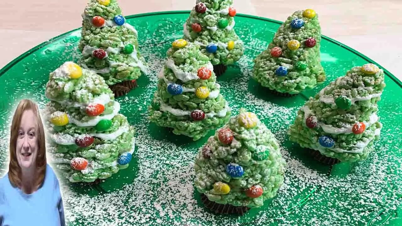 RICE KRISPIES CHRISTMAS TREES | Fun Holiday Treat