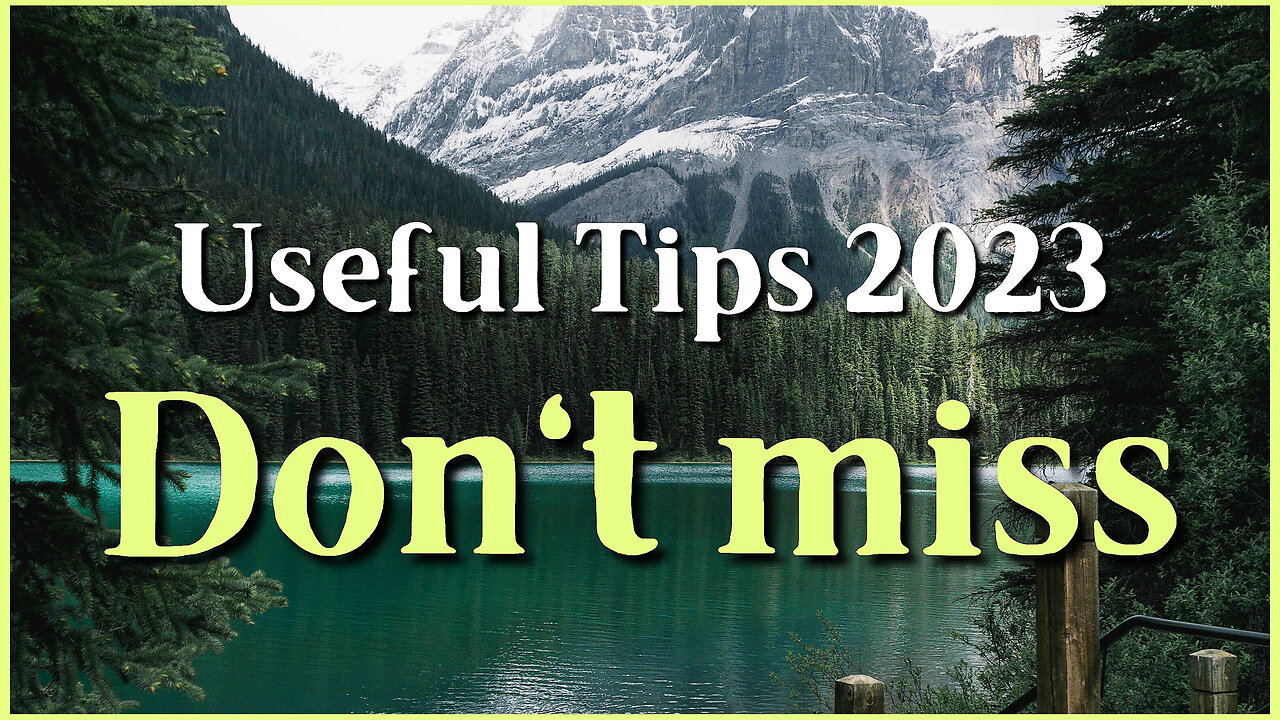 Don't miss - "Helpful Tips 2023, for those who travel"