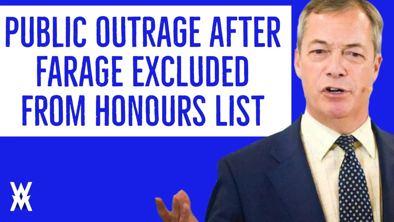 Public OUTRAGE After Farage Denied An Honour