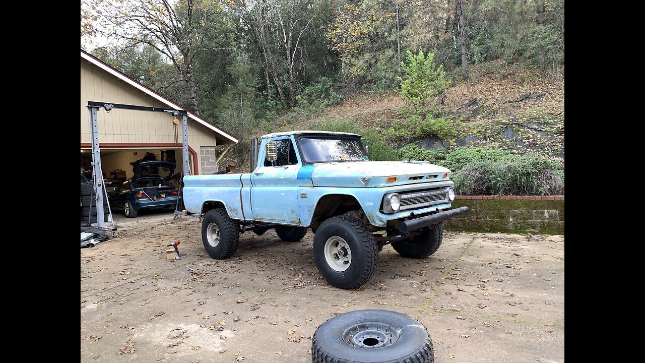 1966 C20 on a square body k10 chassis- 3/4 ton axles