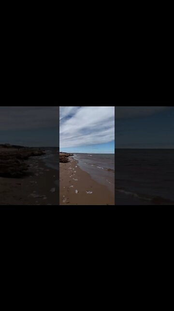 Canadian beach in March