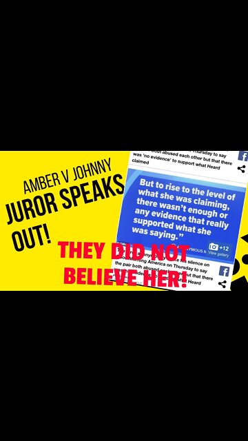 JUROR SPEAKS out about Depp vs Heard #shorts
