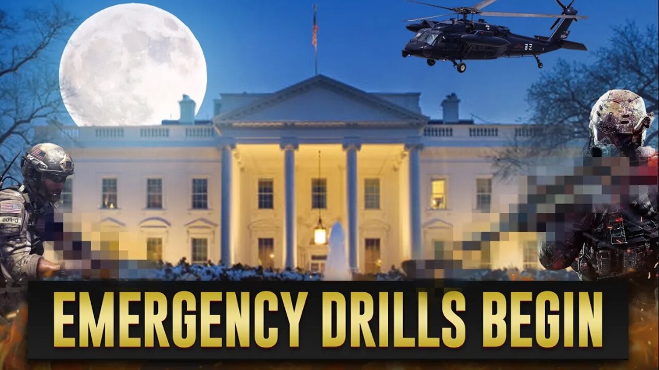 Emergency Response Drills Begin At White House In The Dark Of Night. BlackRock To Takeover