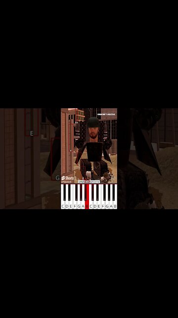 R.I.P Large Speakerman Brave (@HahaCraftUniverse) Skibidi Toilet Animation - Octave Piano Tutorial