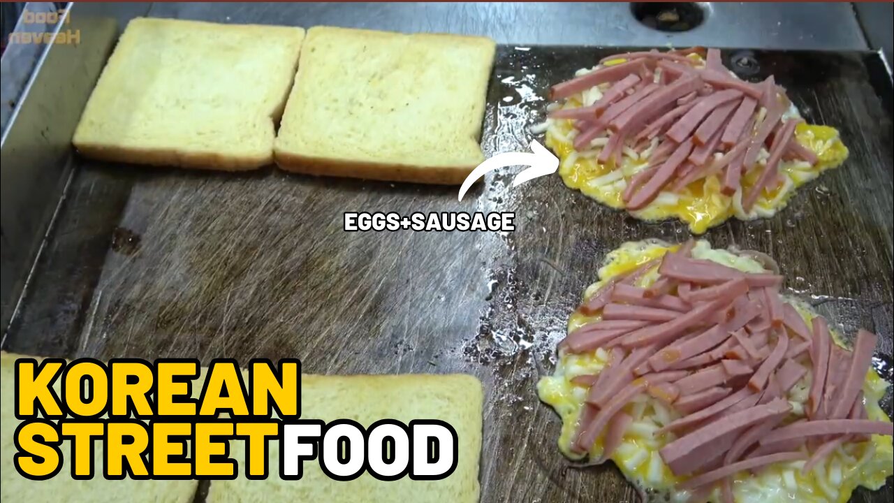 Ham cheese+eggs toast korean street food |100 piece sold out