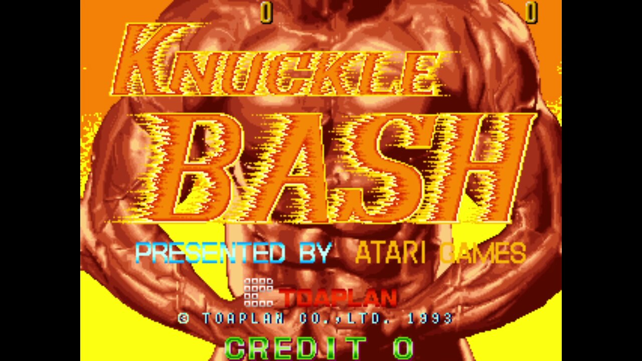 Knuckle Bash Arcade Game, Toaplan Atari 1993, longplay