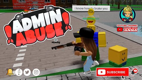 Playing Admin Abuse on Roblox | GAMING 🇺🇸 WITH ♥️ ANNA 🎮