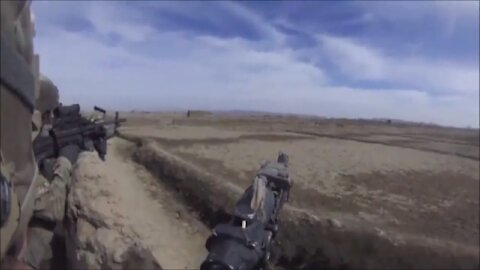 173rd Airborne Eliminate Taliban Fighters with 40mm and M249