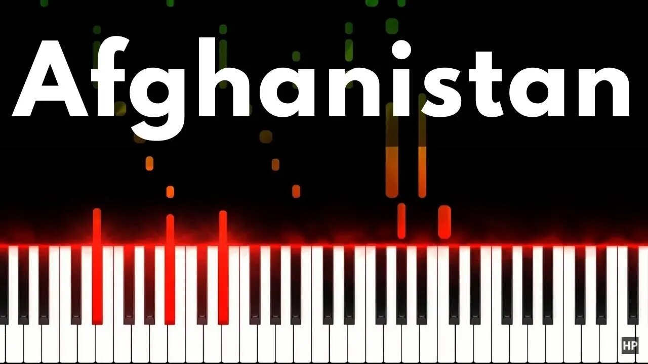 Afghanistan National Anthem - Zenan Barpa by Hard Piano Tutorial