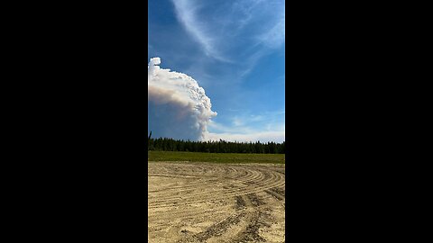 Timelapse of a forest fire south of Edson Alberta 🇨🇦