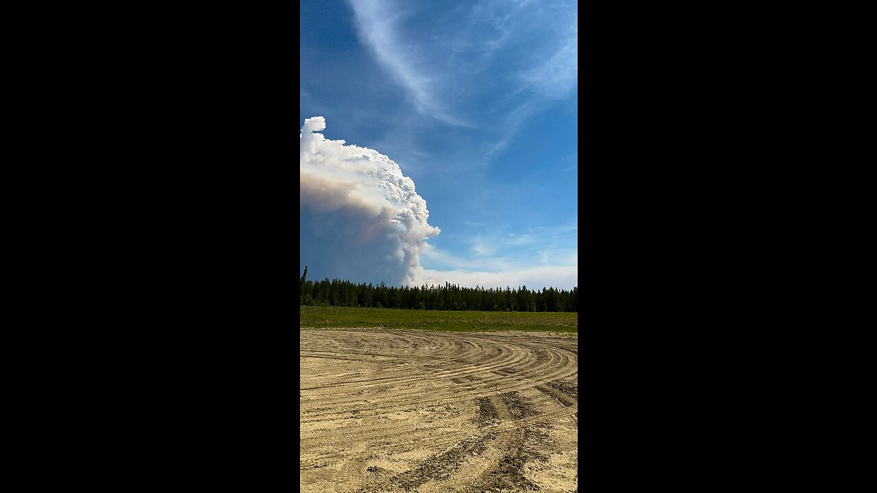 Timelapse of a forest fire south of Edson Alberta 🇨🇦