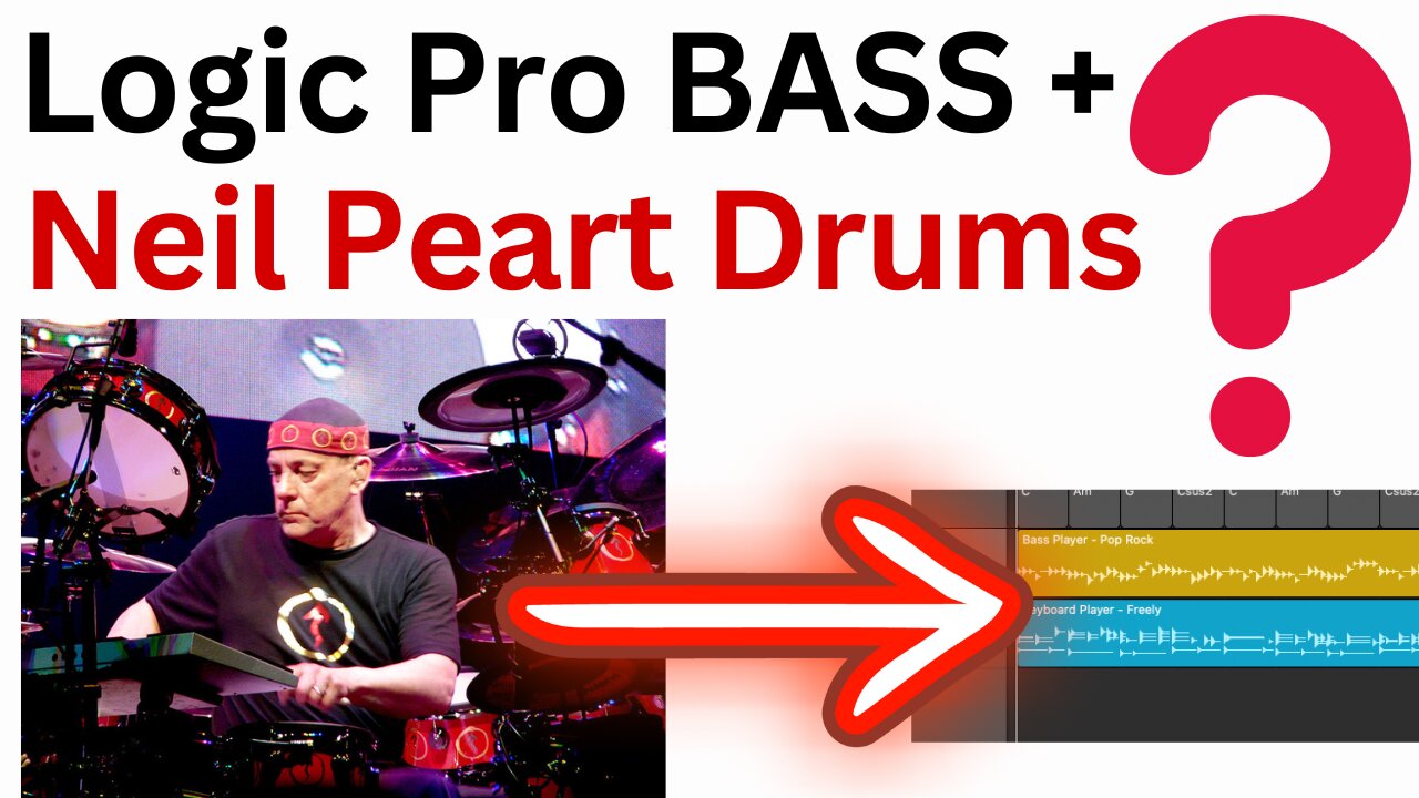 800 + DRUM LOOPS played by NEIL PEART with Logic Pro Session Bass. FIRST LOOK - 17 Rush Songs