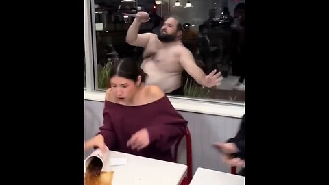 Customers At A Los Angeles In-N-Out Burger Freak Out As A Half-Naked Nutjob Stabs The Windows
