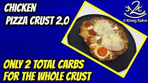 Keto Chicken Pizza Crust | Only 2 total carbs for the whole crust | Best Keto Pizza Crust