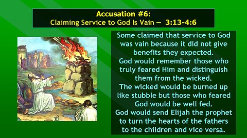 Video Bible Study" Malachi - #8