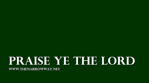 Praise Ye The Lord
