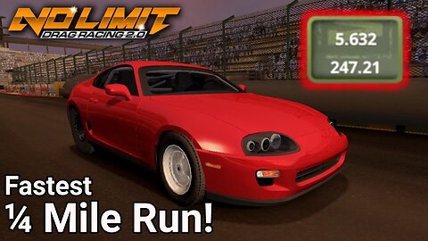 My Fastest 1/4 Mile Run In No Limit Drag Racing 2.0