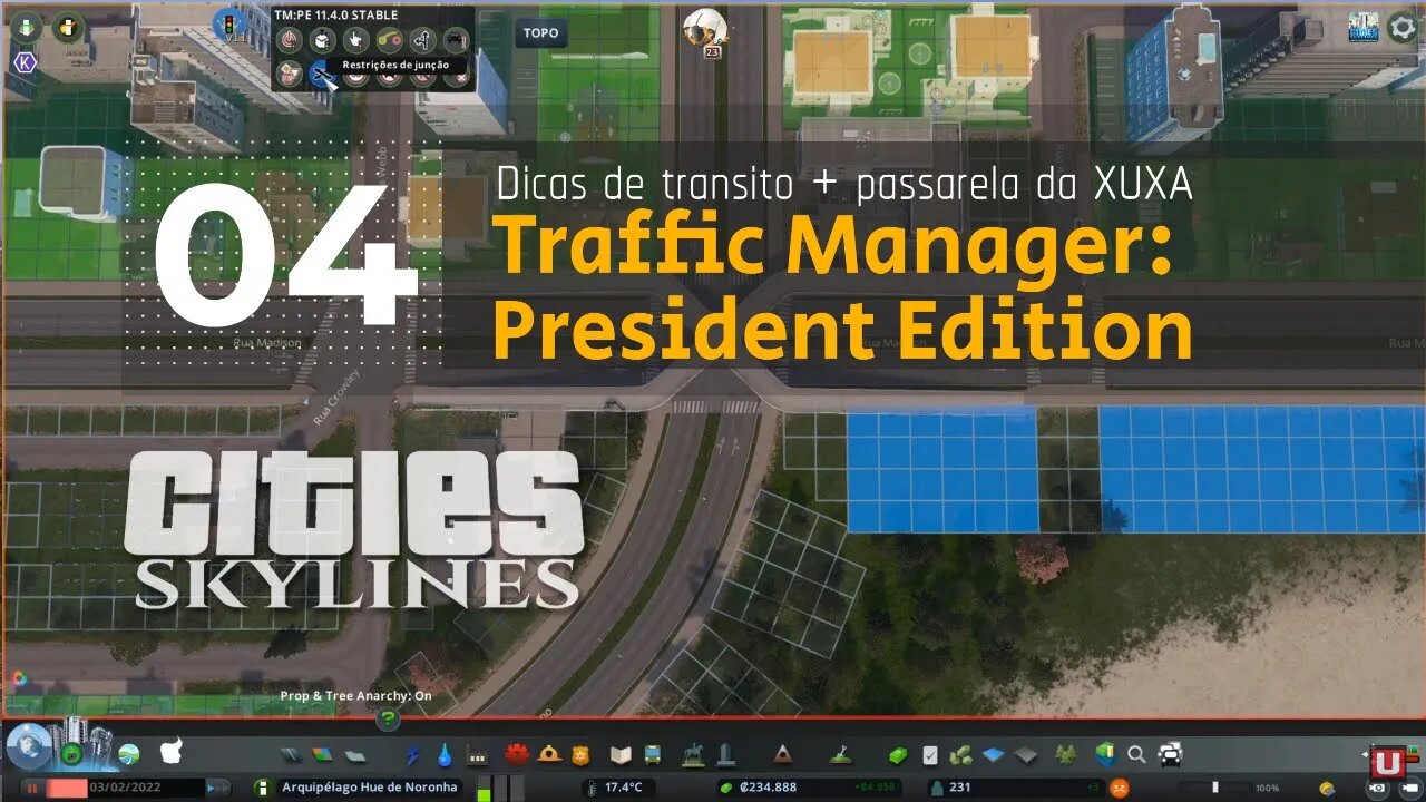 Cities: Skylines - Dicas de trânsito [TMPE] + Passarela da Xuxa [Ep4]