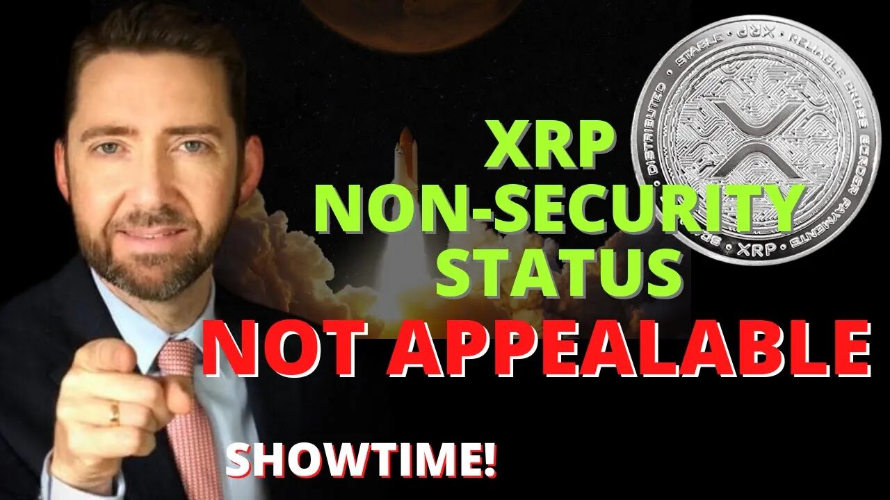 XRP Non SECURITY Status NOT APPEALABLE 👀