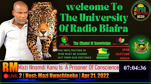 Welcome To The University Of Radio Biafra | HAUSA-SERVICE 2 | Host: Mazi Nwachineke | Apr 21, 2022