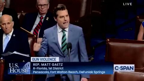 Matt Gaetz making the case for second amendment
