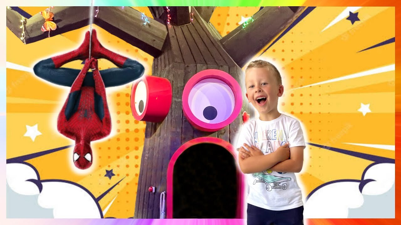 Nohr paints a bird feeder house for grandmas garden_ Learning videos for kids_ by nohr - Educational