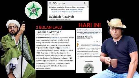 GEGER‼️ SITUS WIKIPEDIA RABITHAH ALAWIYAH MENDADAK DIRUBAH