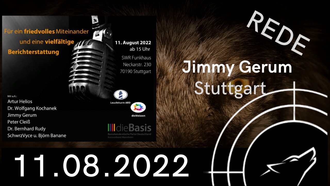 Stuttgart I Rede von Jimmy Gerum am 11.08.2022