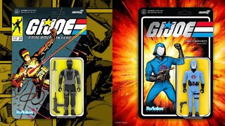 A Look @ Super7 G.I. Joe ReAction figures, including Target-exclusive Snake Eyes and Cobra Commander