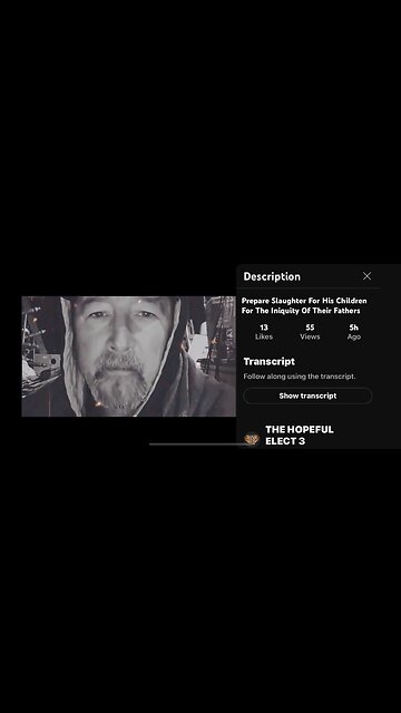 Prepare Slaughter for His Children for the Iniquity of their Fathers (“White People”)