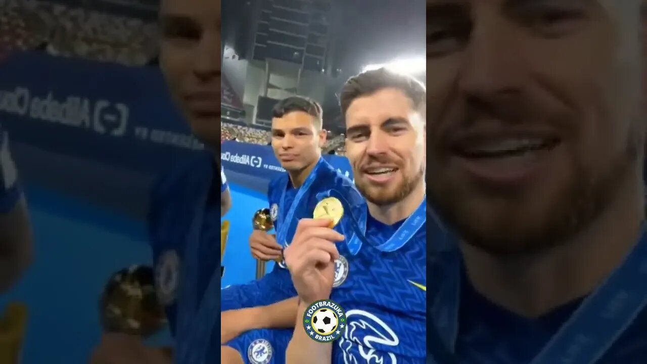 🏅JORGINHO,🏅 THIAGO SILVA E 🏅KENEDY TIRANDO ONDA NA RESENHA ENTRE OS JOGADORES DO CHELSEA?🤣 #shorts