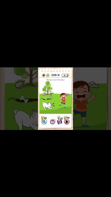 Brain Test Tricky Puzzles Level 19 Please save this boy!