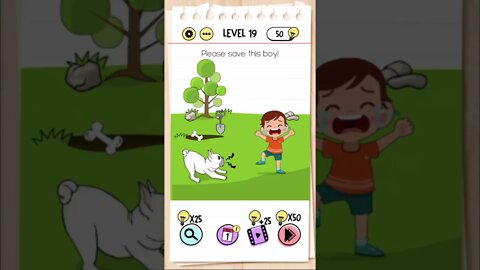 Brain Test Tricky Puzzles Level 19 Please save this boy!