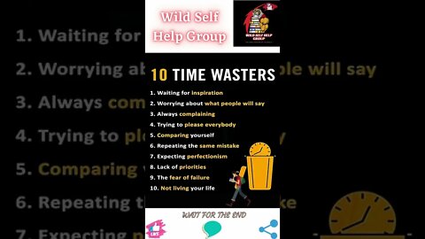🔥10 time wasters🔥#shorts🔥#wildselfhelpgroup🔥14 July 2022🔥