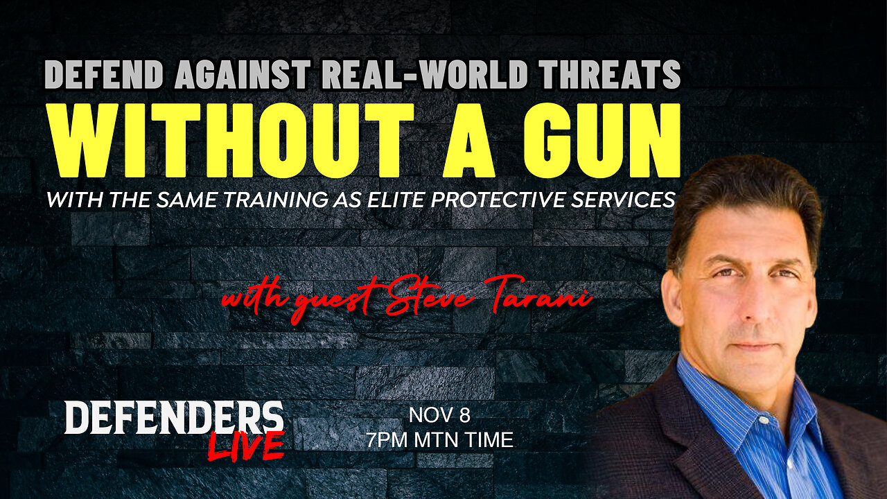 How To Defend Against Real-World Threats Without A Gun | Former CIA Protective Agent Steve Tarani