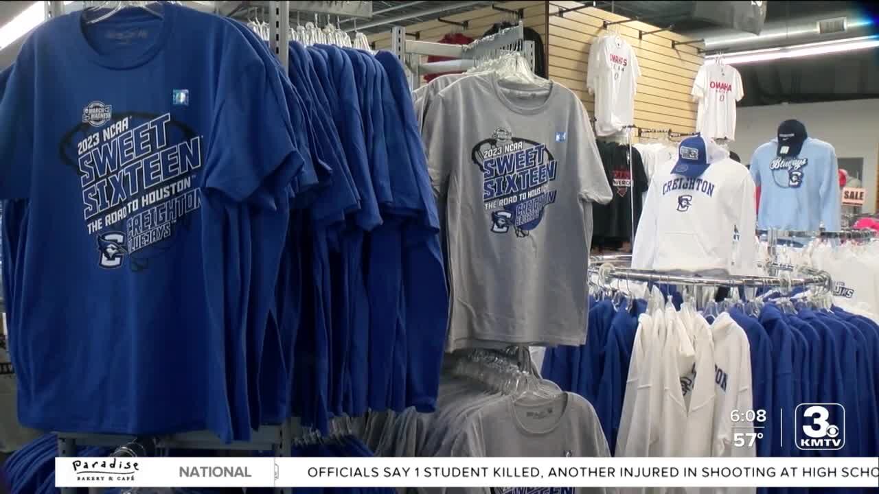 Omaha shop printing custom Creighton gear as they head to Sweet 16