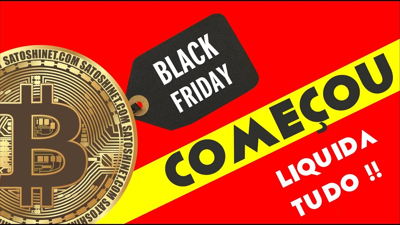 Até onde vai a queda? Black Friday do Bitcoin já começou. Liquidação!! - Análise do Bitcoin Hoje