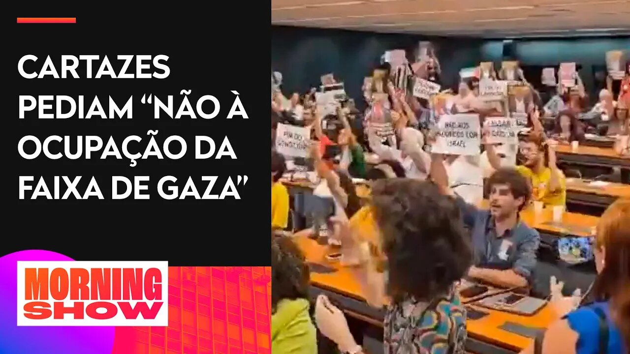 Partidos de esquerda protestam contra Israel em comissão na Câmara dos Deputados