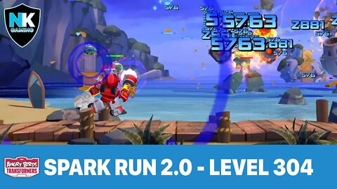 Angry Birds Transformers - Spark Run Series - Level 304 - Featuring Blaster