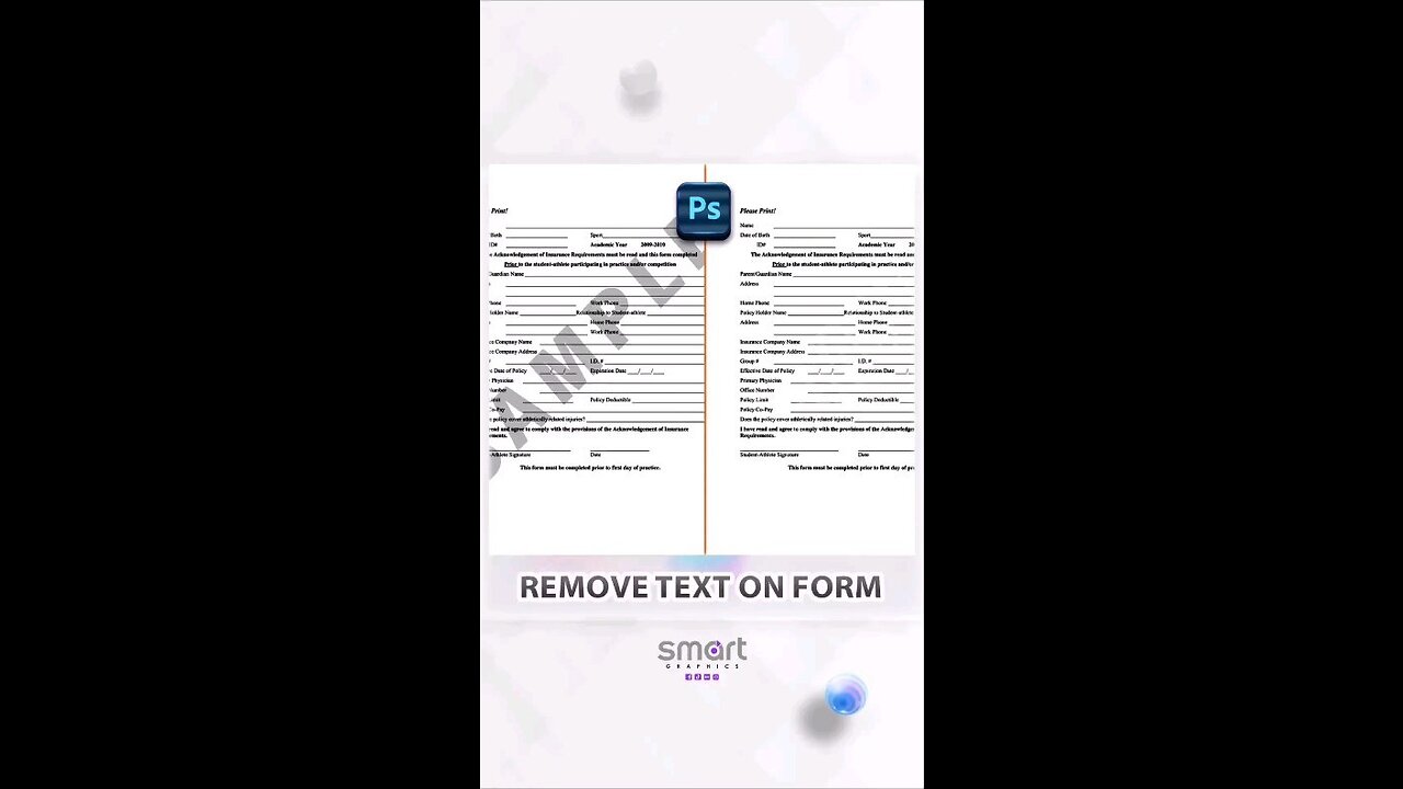 Remove Text On Form In Photoshop